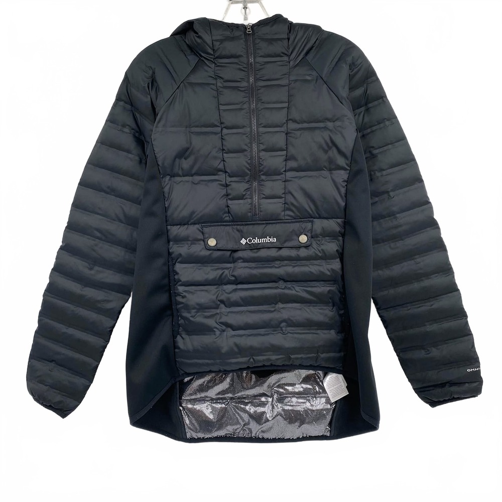 Columbia Black 550 Down Half Zip Puffer Jacket | Women’s S